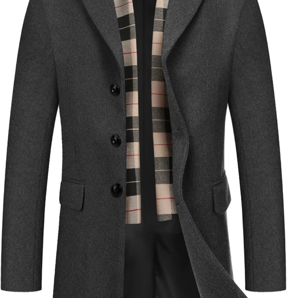 Men's  Overcoat Winter Warm  Trench Coat